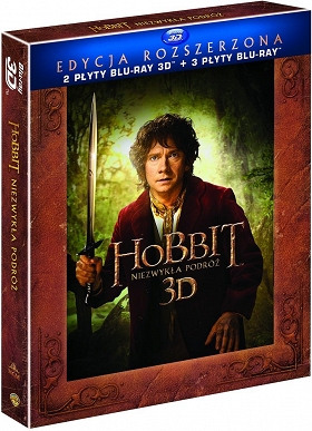 HOBBIT: NIEZWYKŁA PODRÓŻ - wydanie rozszerzone - 2xBluray 3D + 3xBluray