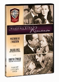 KLASYKA ROMANSU: CASABLANCA + PRZEMINĘŁO Z WIATREM + DOKTOR ŻYWAGO -  5  x DVD