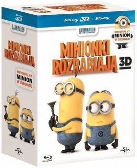 Minionki rozrabiają 3D + stress ball  - 2 x Bluray / 3D+2D / 