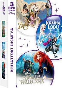 Bohaterki Disneya: Zaplątani / Merida Waleczna / Kraina Lodu [BOX] [3DVD] 